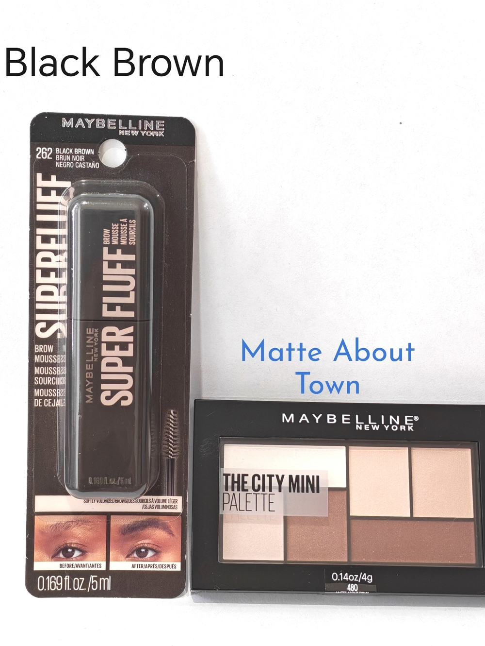 Maybelline Super Fluff Brow Mousse + The City Mini Eyeshadow Palette